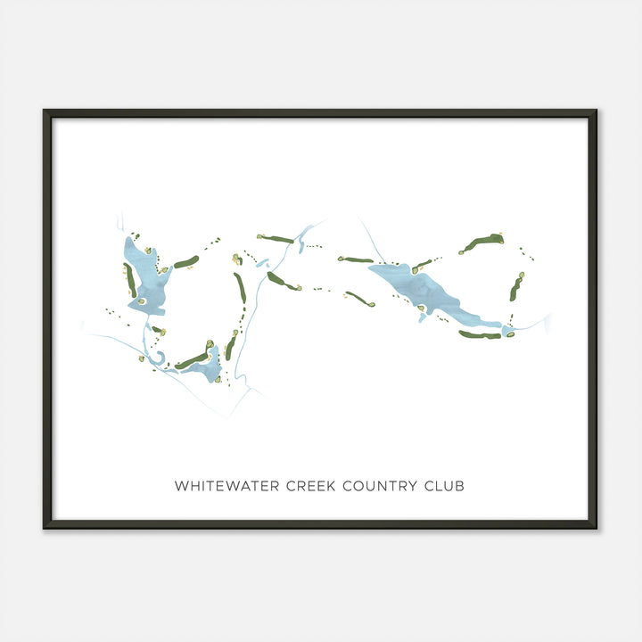 Print of Whitewater Creek Country Club Modern Map