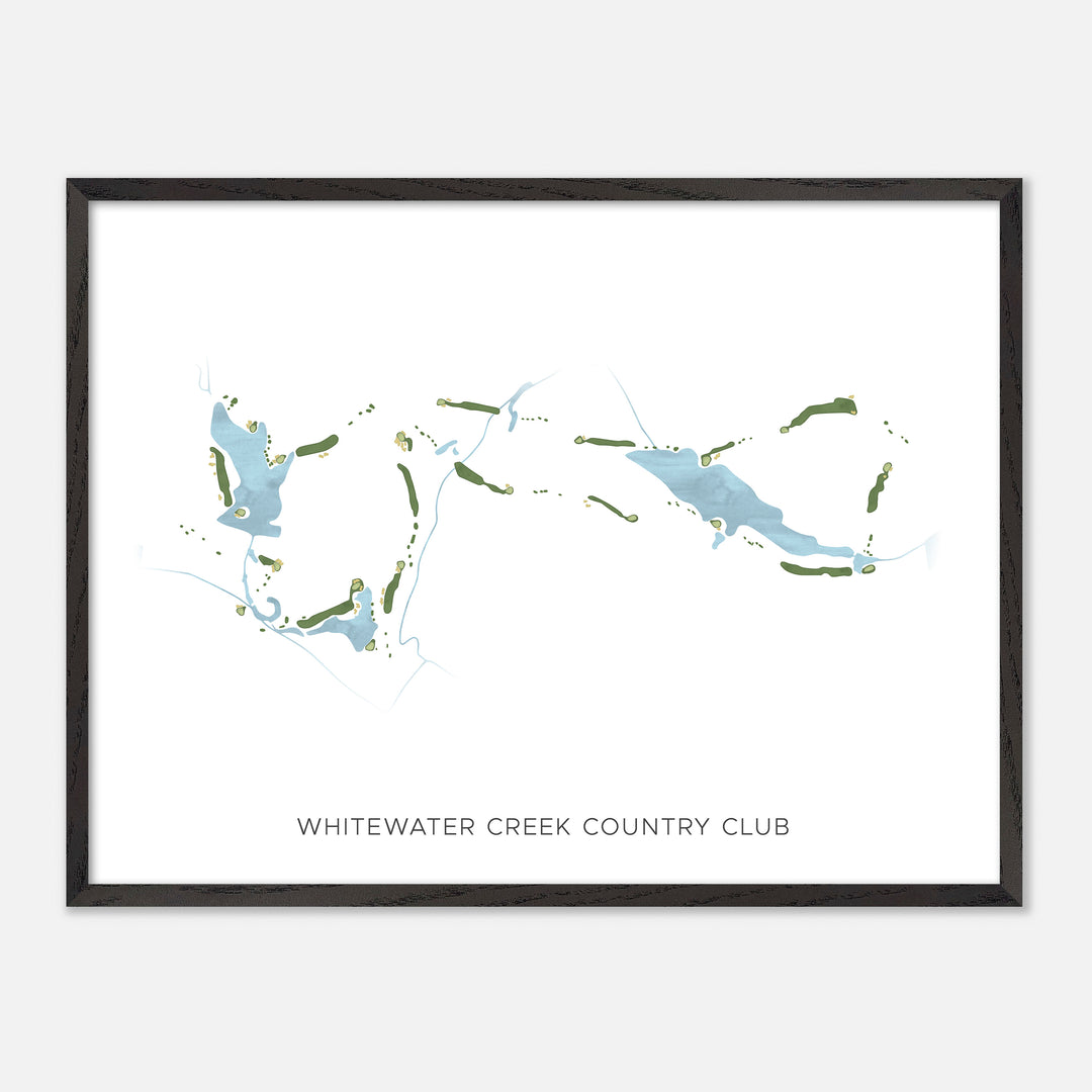 Print of Whitewater Creek Country Club Modern Map