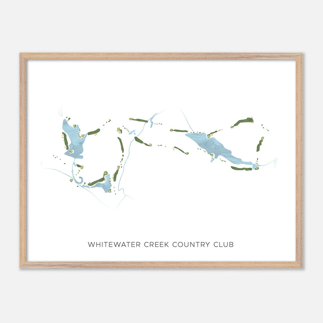 Print of Whitewater Creek Country Club Modern Map