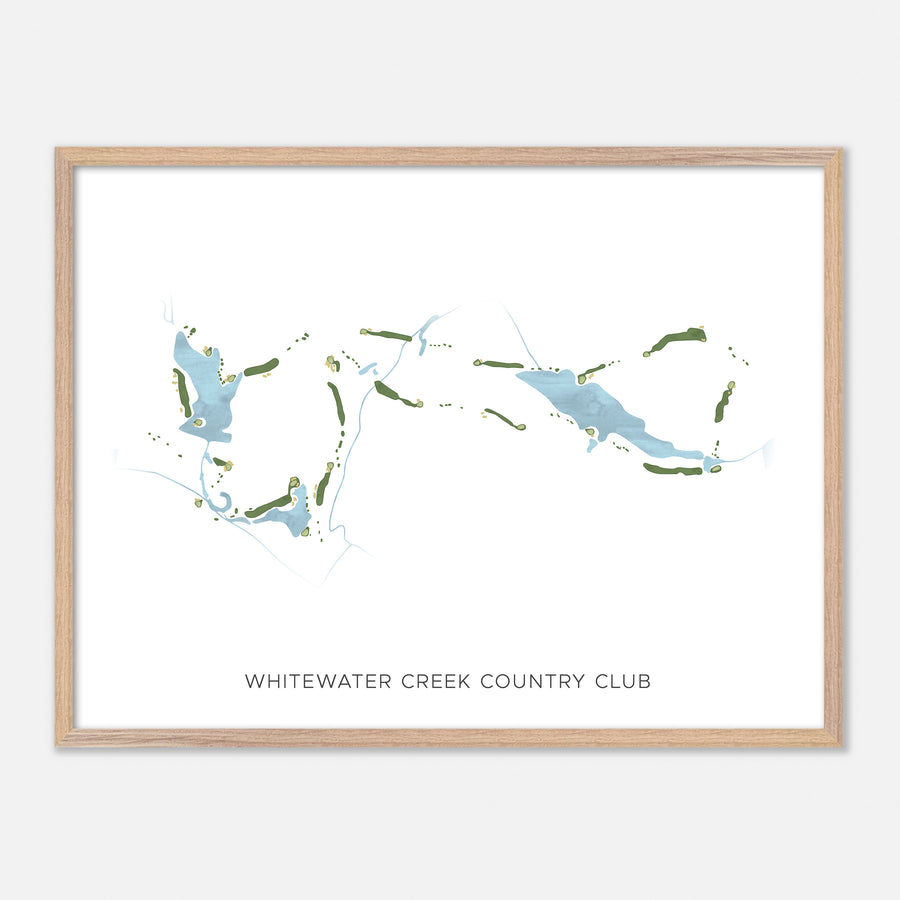 Print of Whitewater Creek Country Club Modern Map