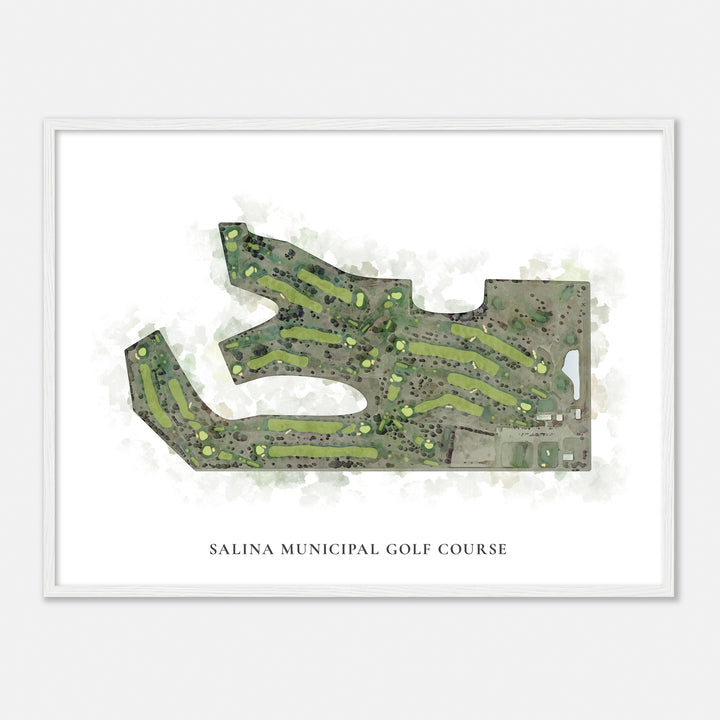 Print of Salina Municipal Golf Course Classic Map
