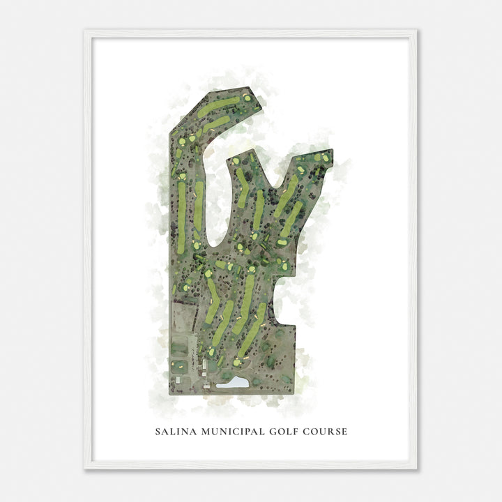 Print of Salina Municipal Golf Course Classic Map