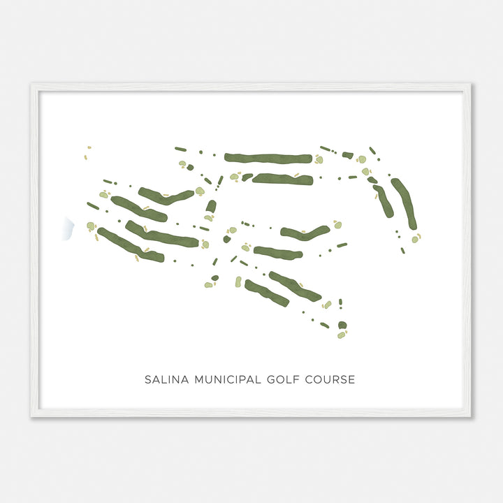 Print of Salina Municipal Golf Course Modern Map