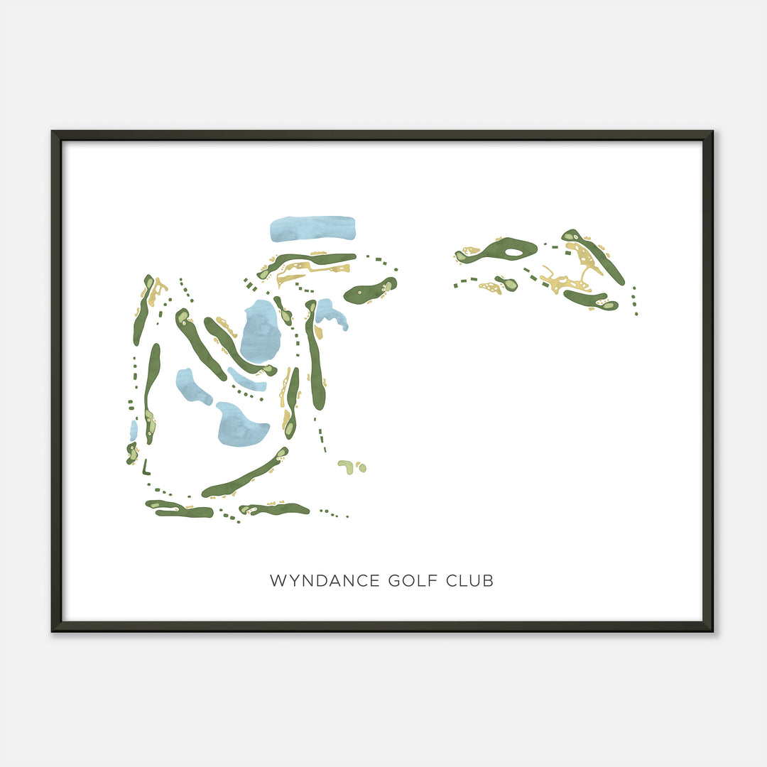 Print of Wyndance Golf Club Modern Map