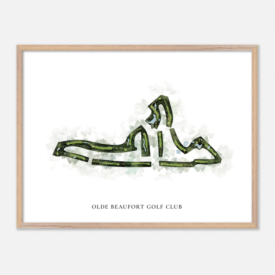 Print of Olde Beaufort Golf Club Classic Map