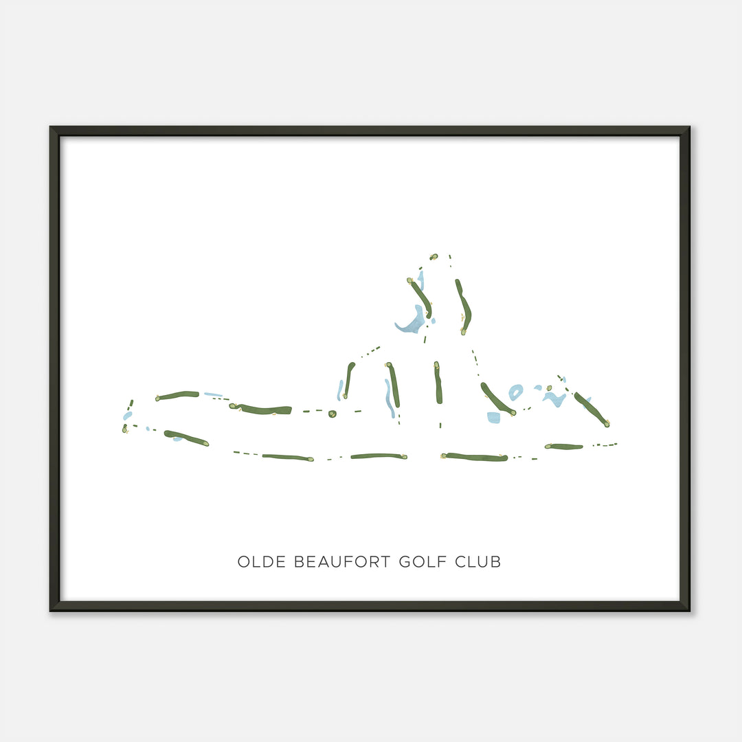 Print of Olde Beaufort Golf Club Modern Map