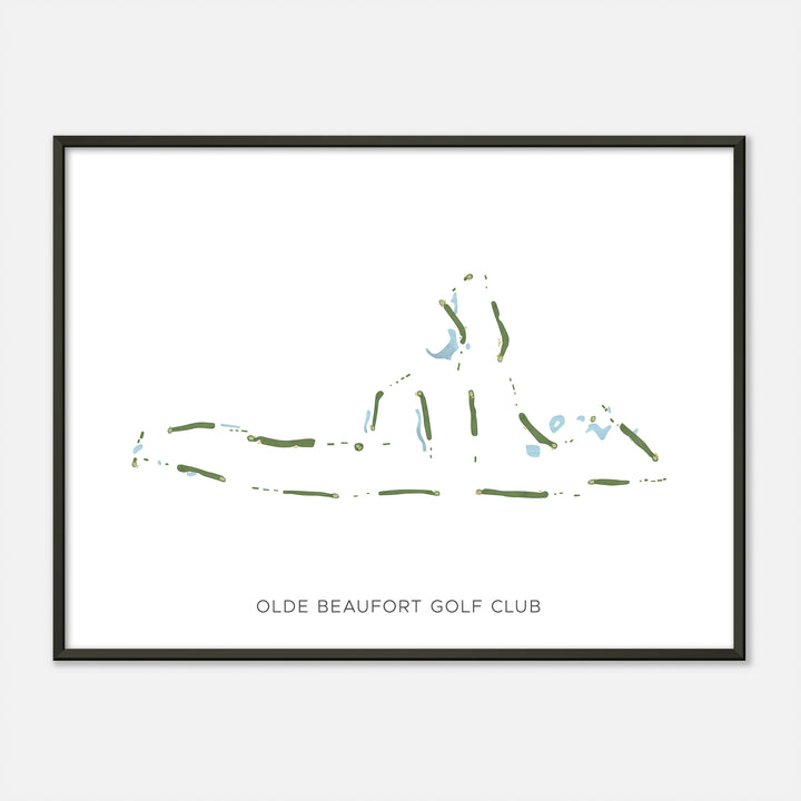 Print of Olde Beaufort Golf Club Modern Map
