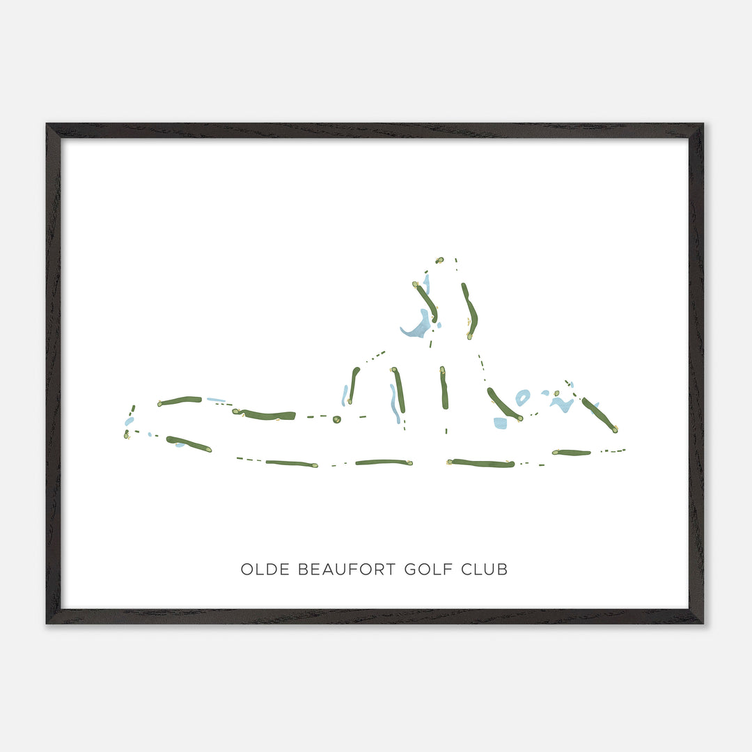 Print of Olde Beaufort Golf Club Modern Map