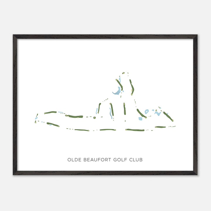 Print of Olde Beaufort Golf Club Modern Map