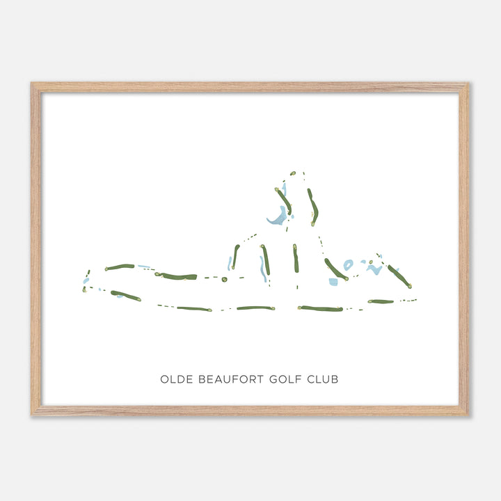 Print of Olde Beaufort Golf Club Modern Map