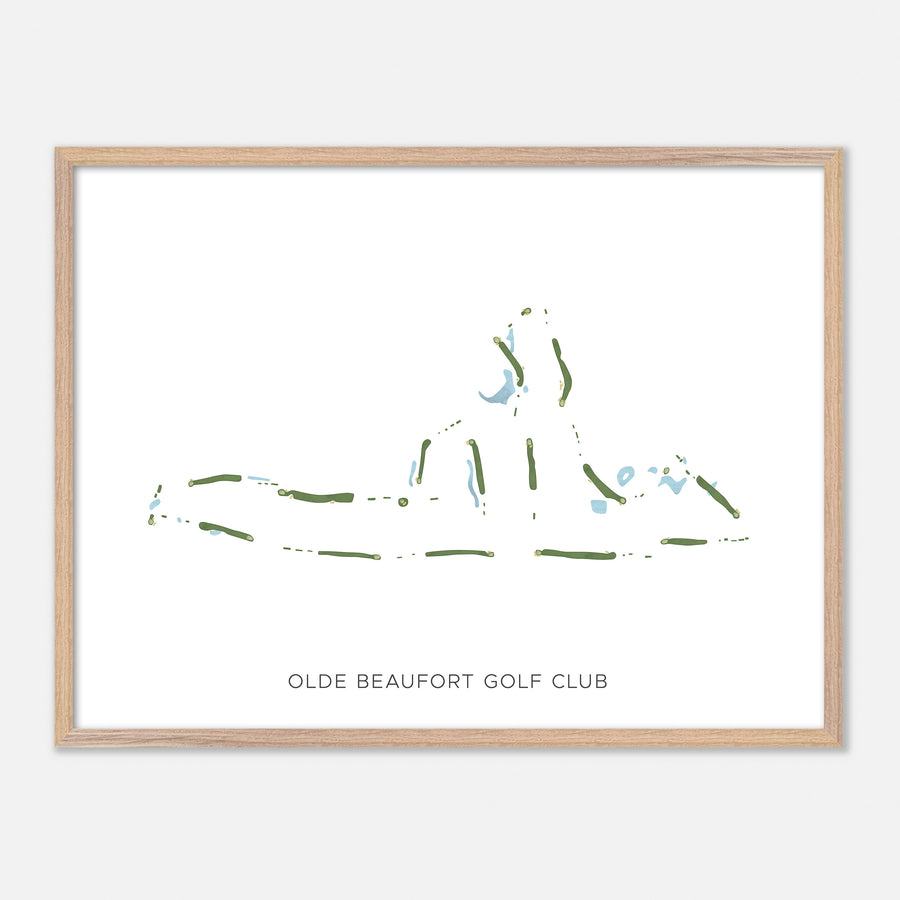 Print of Olde Beaufort Golf Club Modern Map