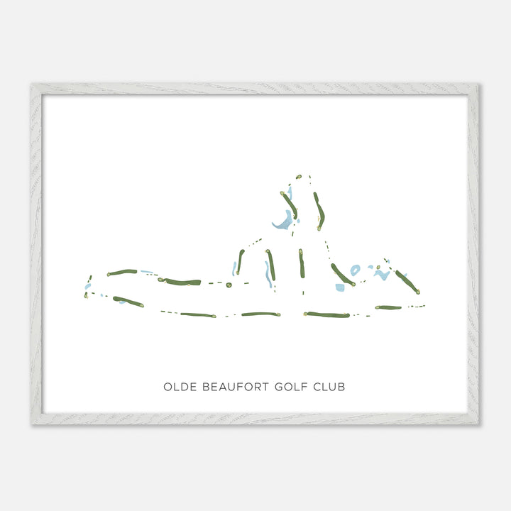 Print of Olde Beaufort Golf Club Modern Map