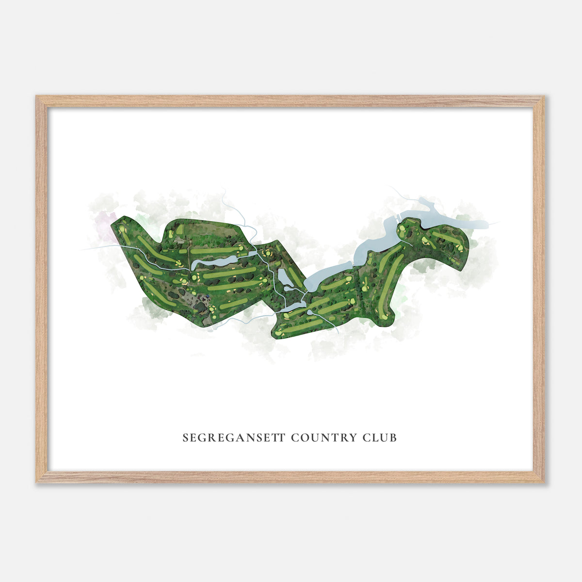Print of Segregansett Country Club Classic Map