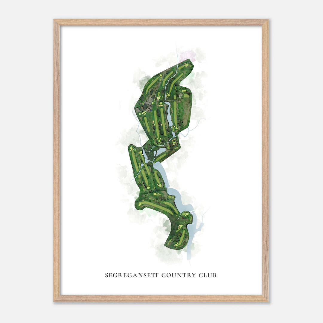 Print of Segregansett Country Club Classic Map