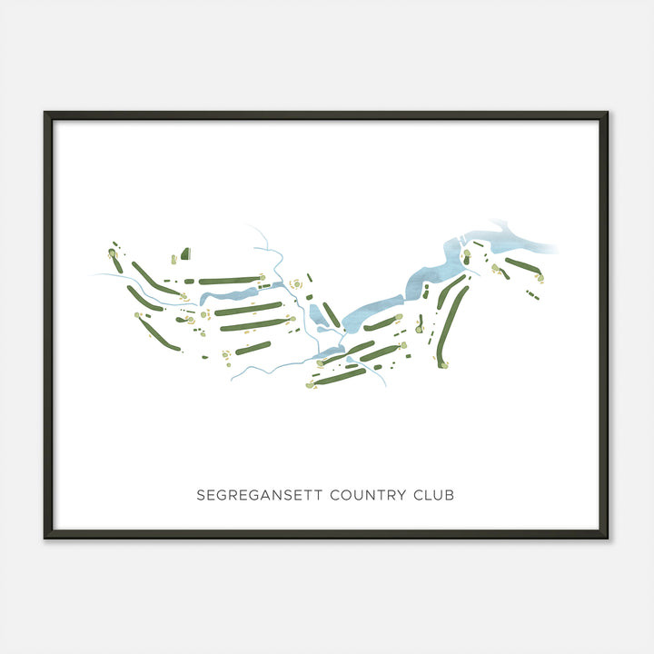 Print of Segregansett Country Club Modern Map