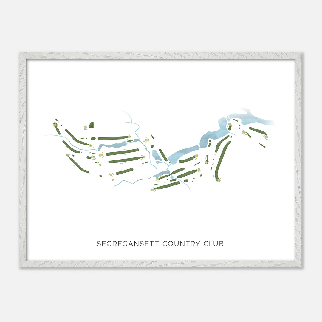 Print of Segregansett Country Club Modern Map