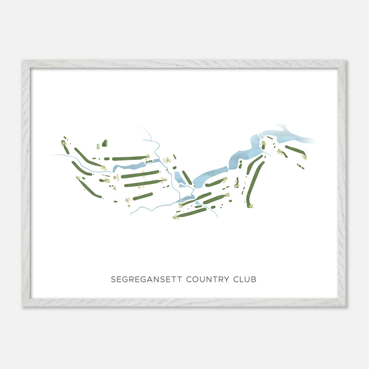 Print of Segregansett Country Club Modern Map
