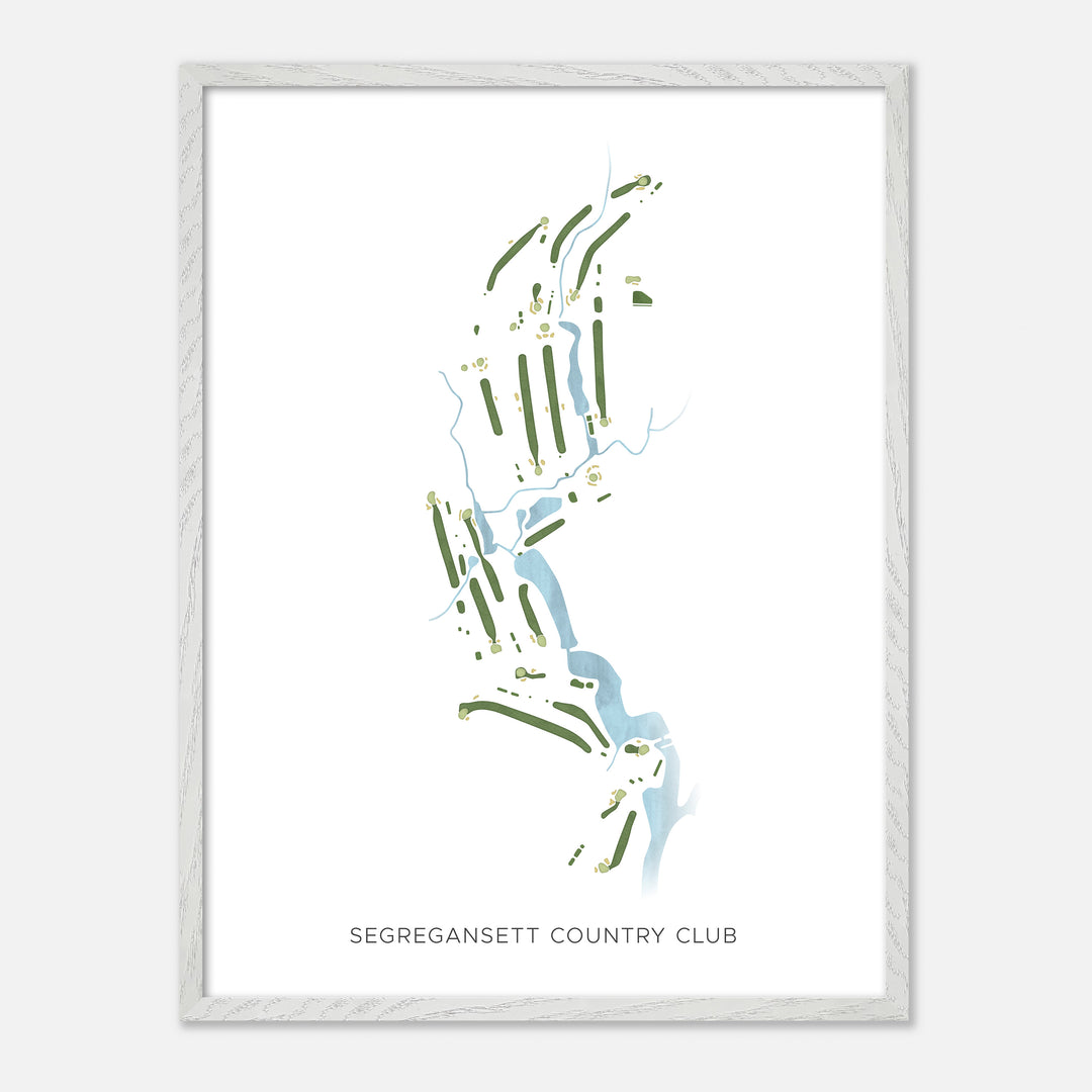 Print of Segregansett Country Club Modern Map