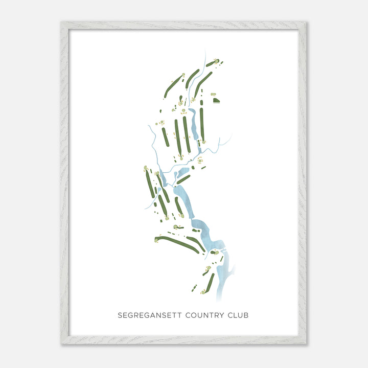 Print of Segregansett Country Club Modern Map