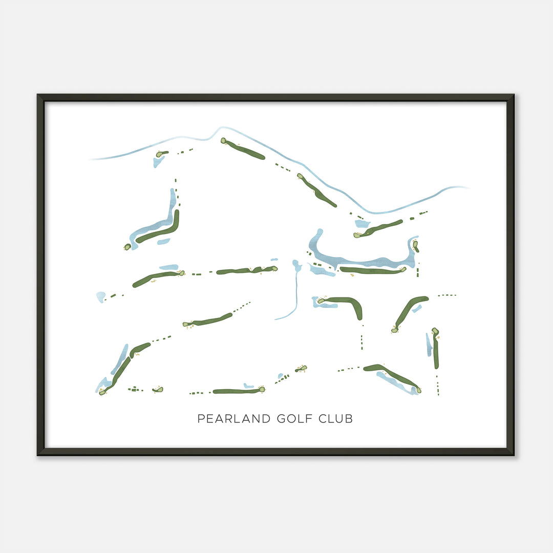 Print of Pearland Golf Club Modern Map