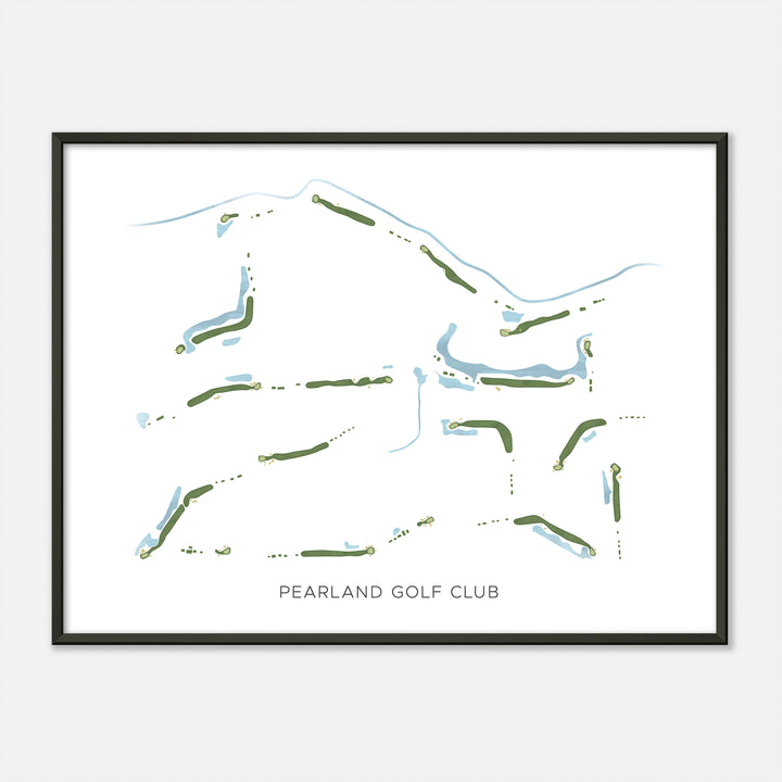 Print of Pearland Golf Club Modern Map