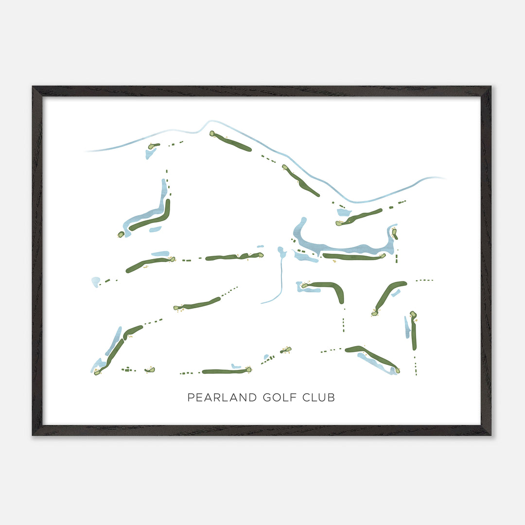 Print of Pearland Golf Club Modern Map