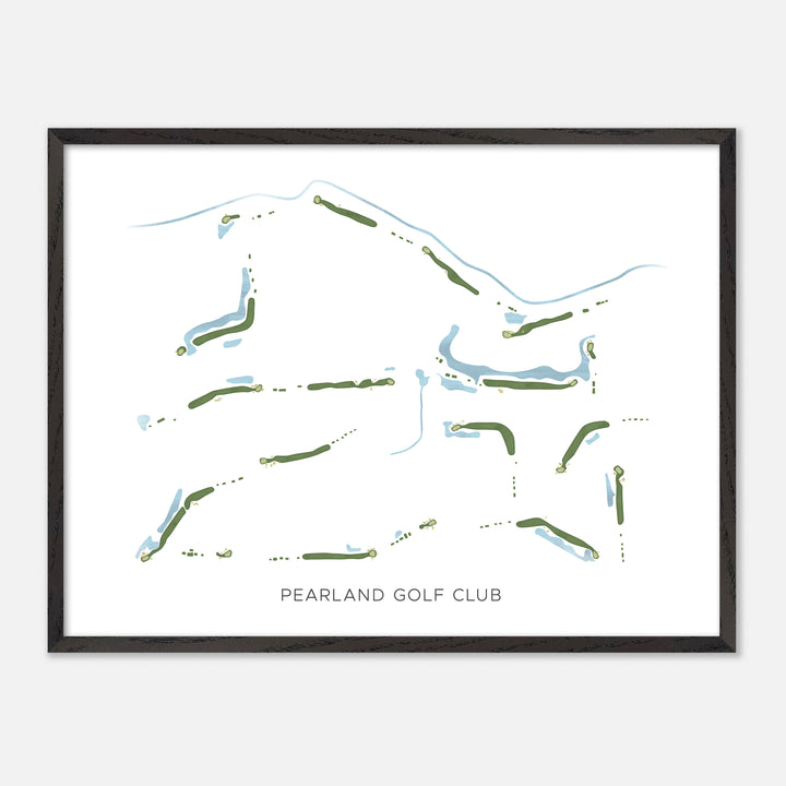 Print of Pearland Golf Club Modern Map