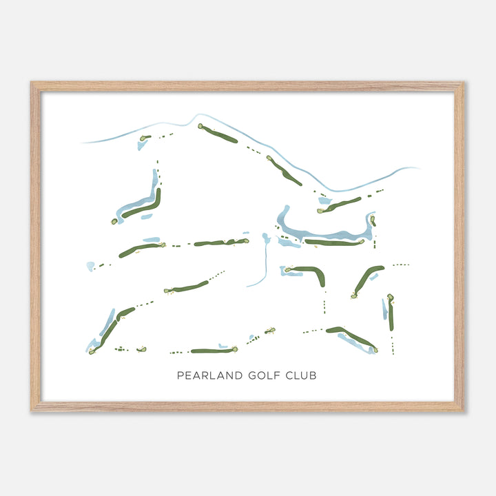Print of Pearland Golf Club Modern Map
