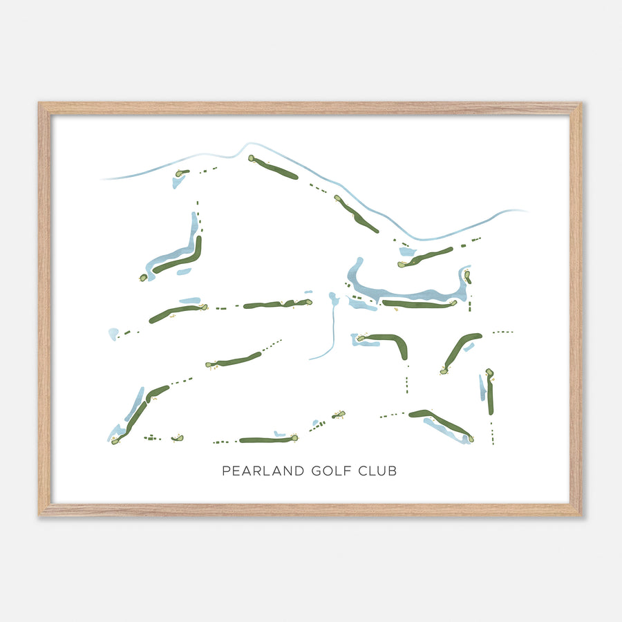 Print of Pearland Golf Club Modern Map