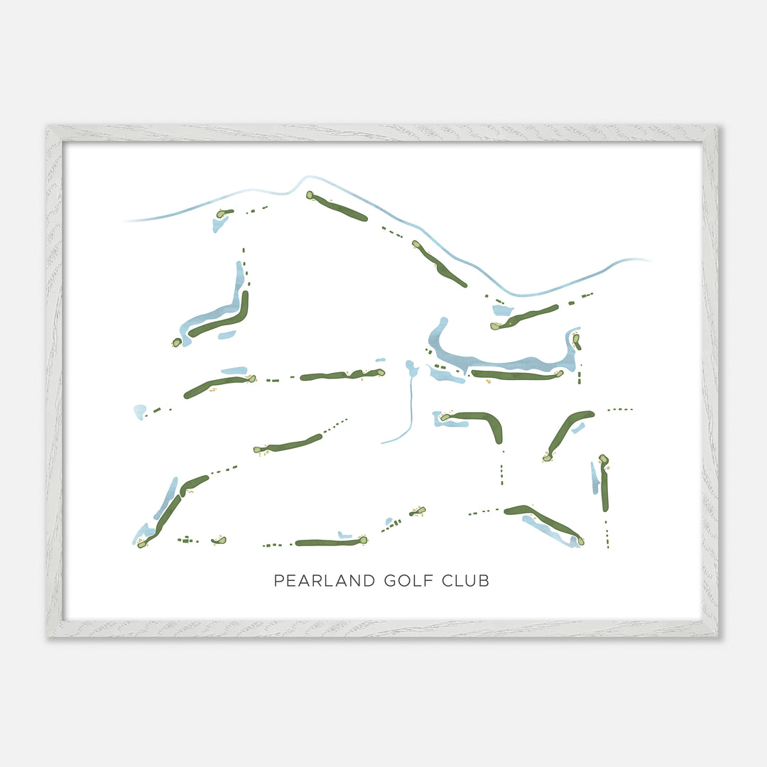 Print of Pearland Golf Club Modern Map