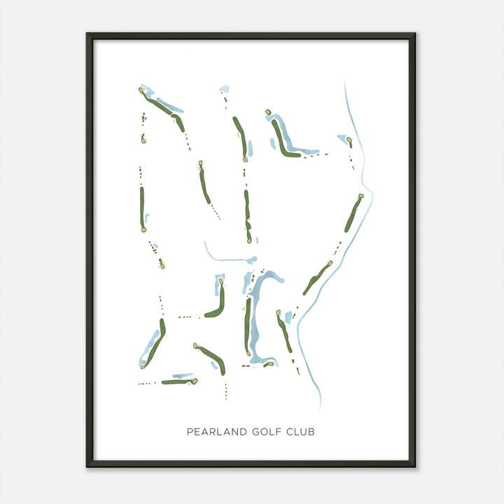 Print of Pearland Golf Club Modern Map