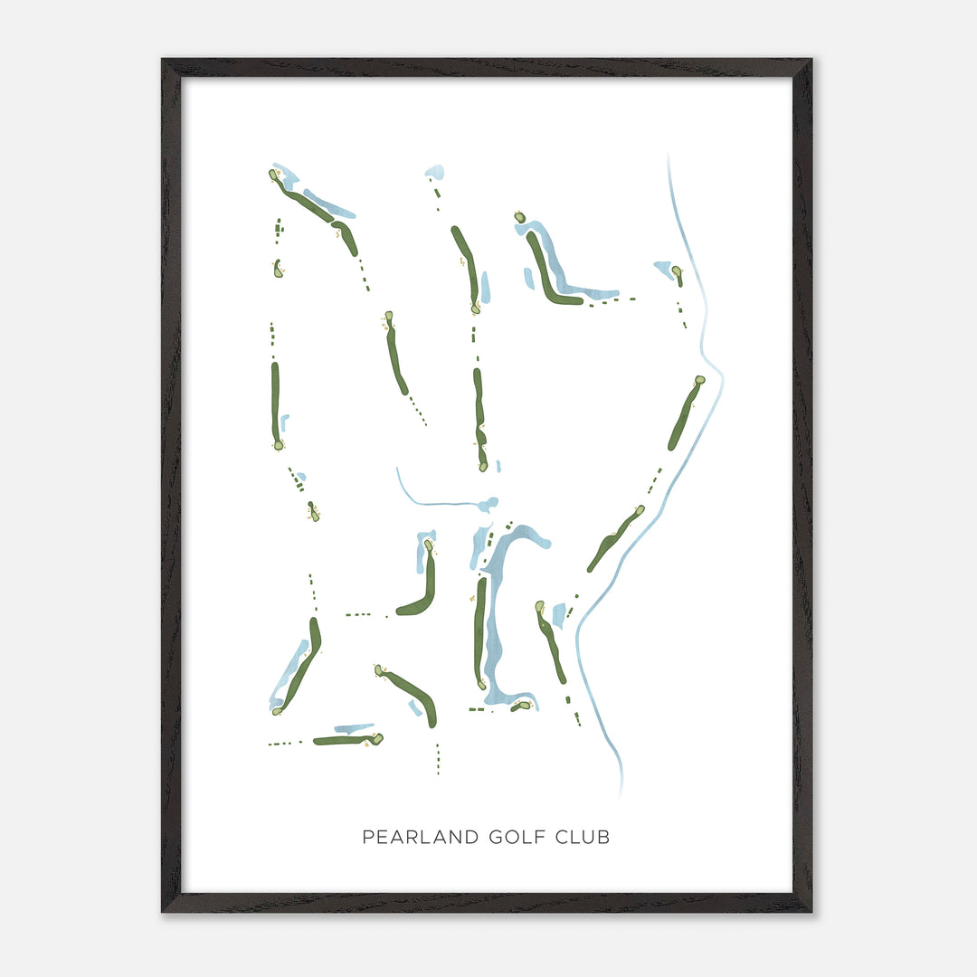 Print of Pearland Golf Club Modern Map