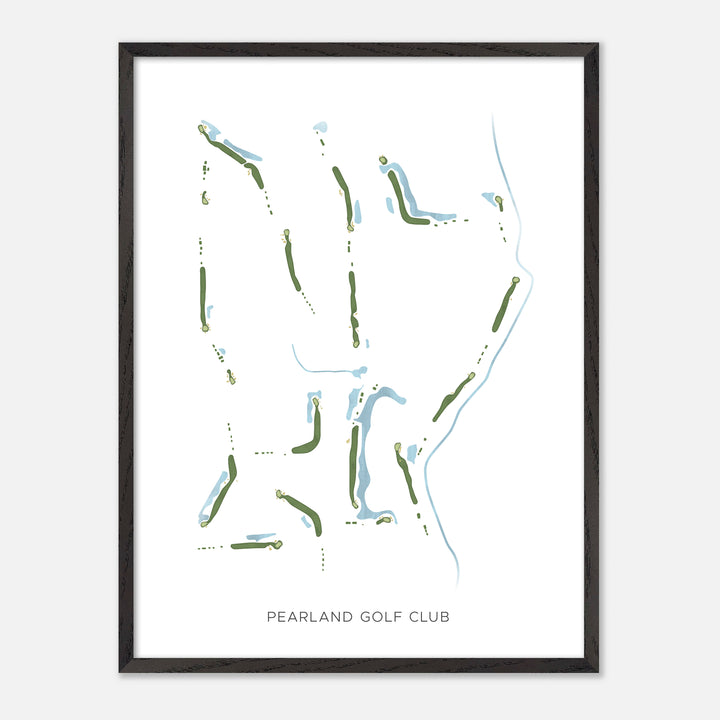 Print of Pearland Golf Club Modern Map
