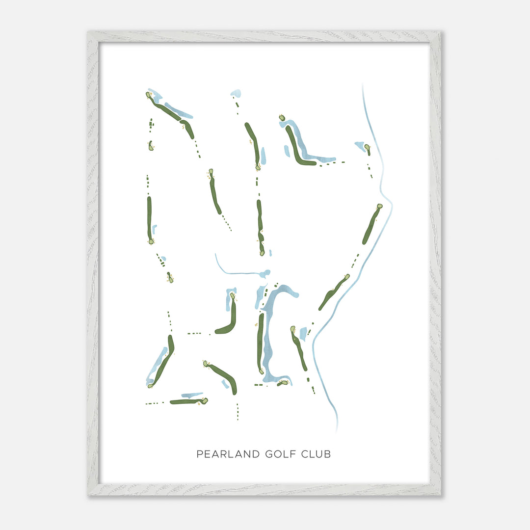 Print of Pearland Golf Club Modern Map