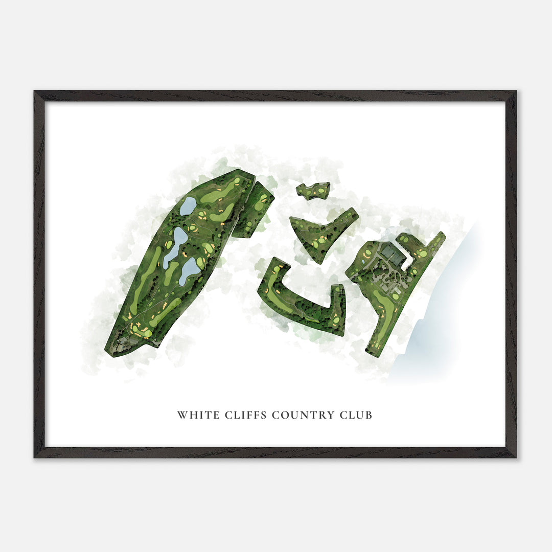 Print of White Cliffs Country Club Classic Map