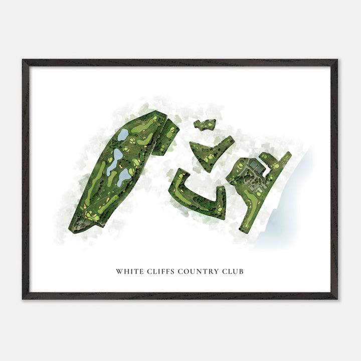Print of White Cliffs Country Club Classic Map