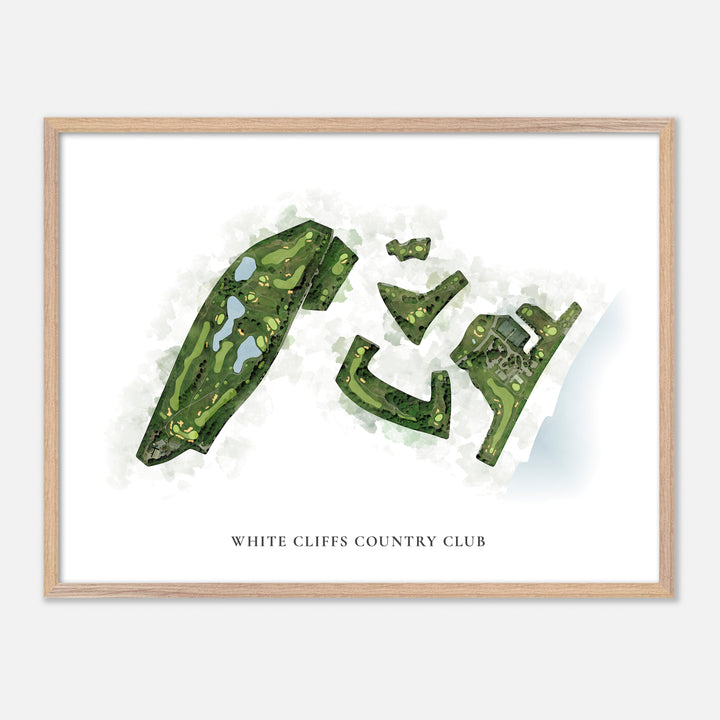 Print of White Cliffs Country Club Classic Map