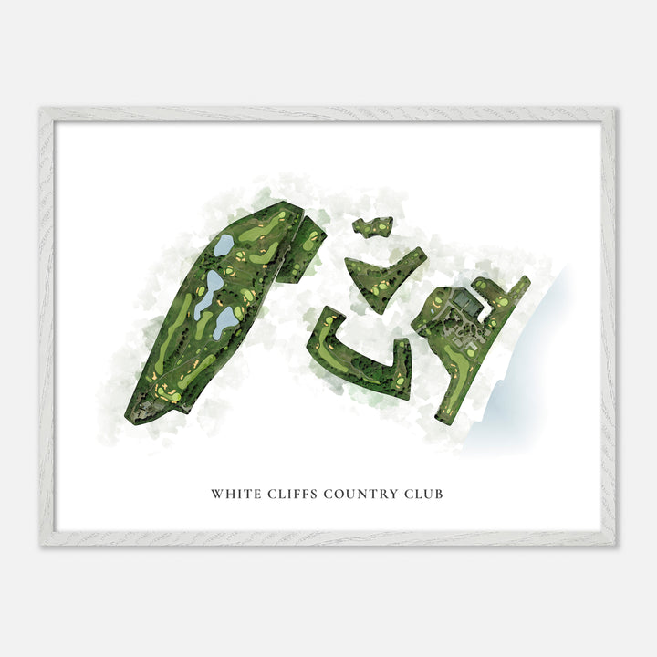 Print of White Cliffs Country Club Classic Map
