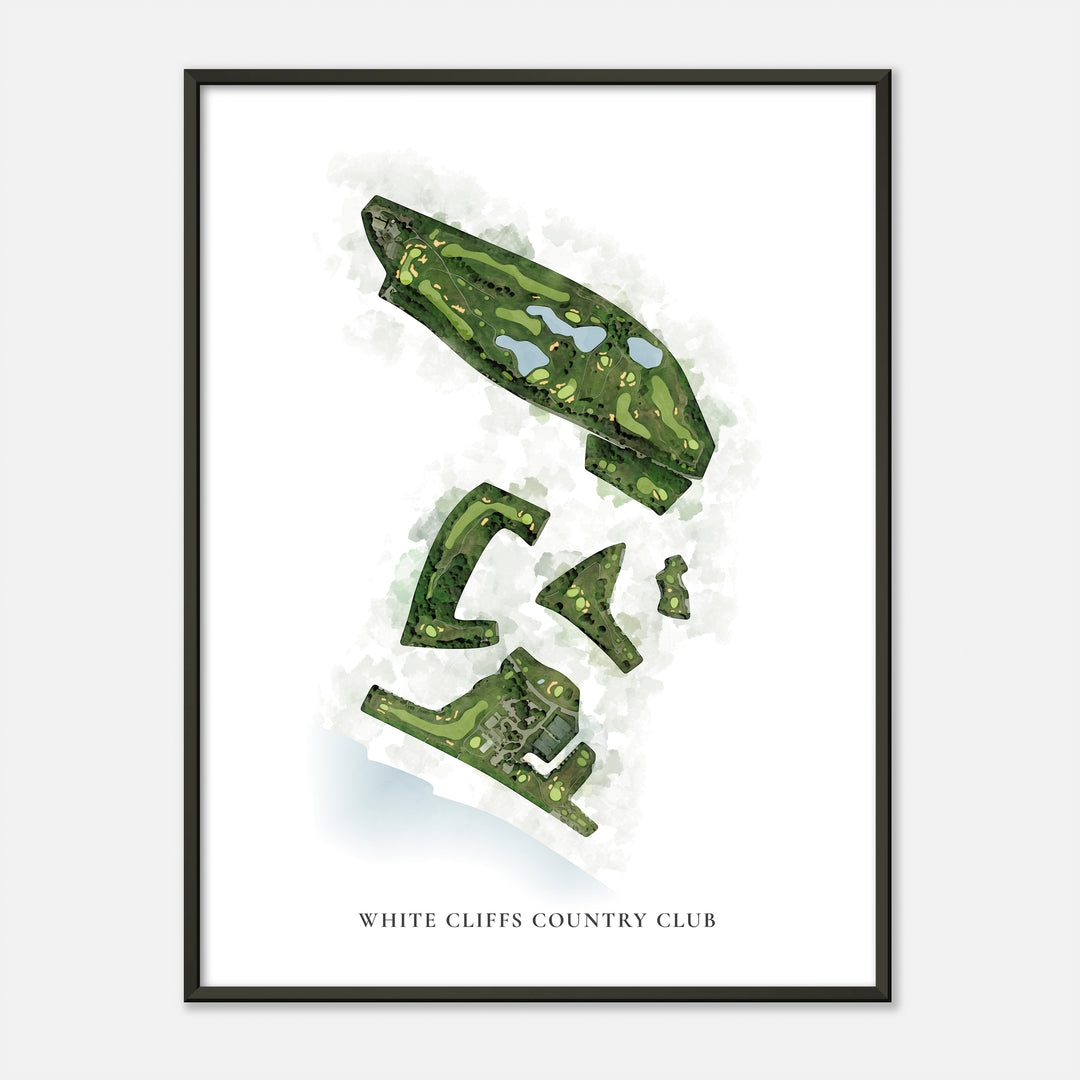 Print of White Cliffs Country Club Classic Map