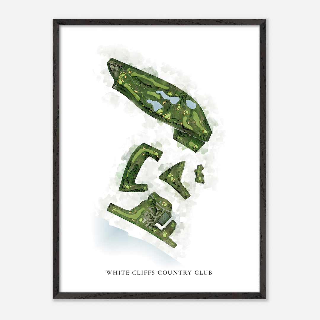 Print of White Cliffs Country Club Classic Map
