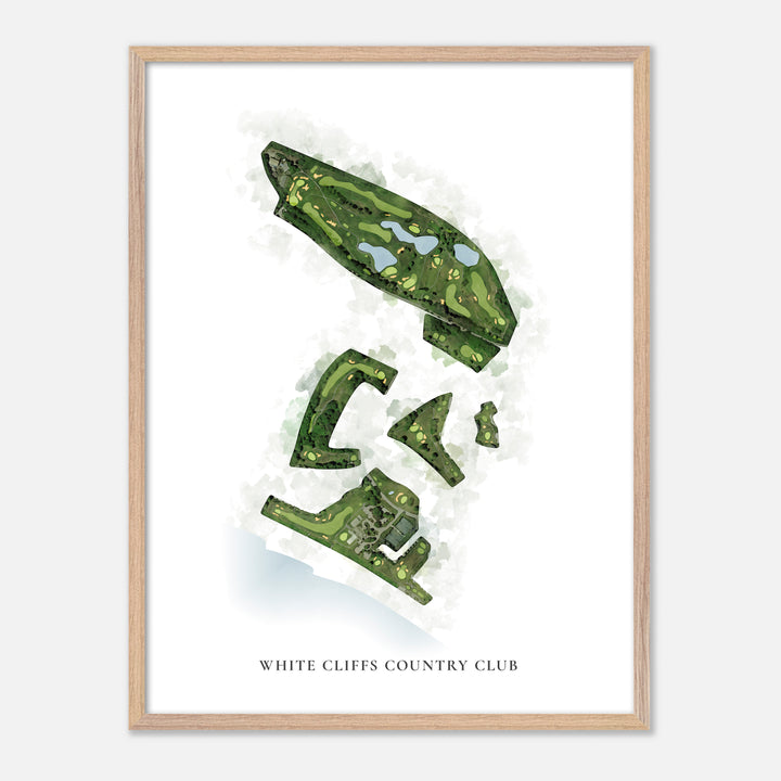 Print of White Cliffs Country Club Classic Map