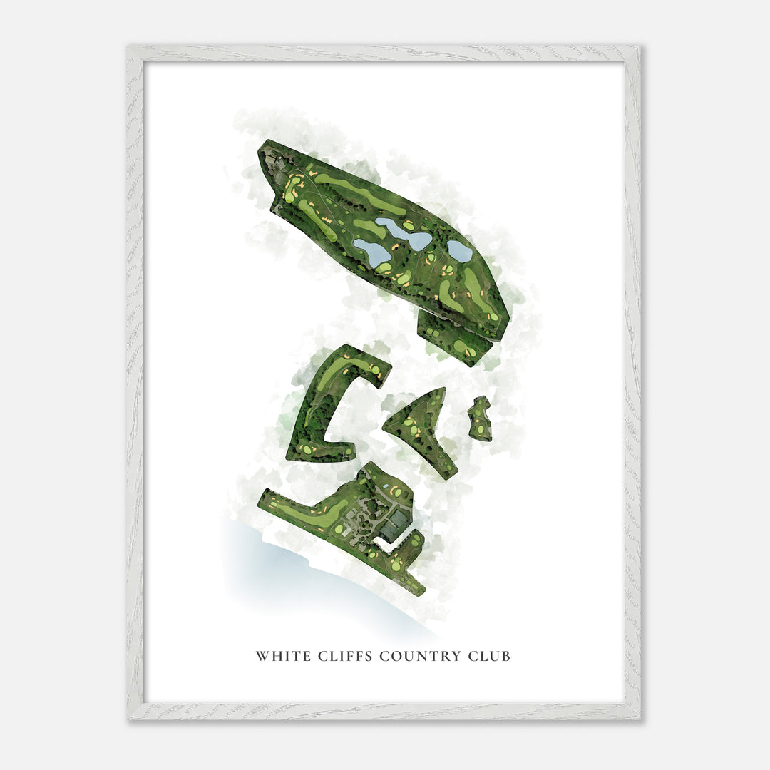 Print of White Cliffs Country Club Classic Map