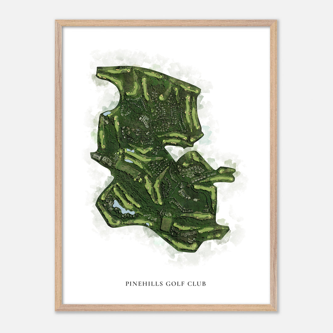 Print of Pinehills Golf Club Classic Map