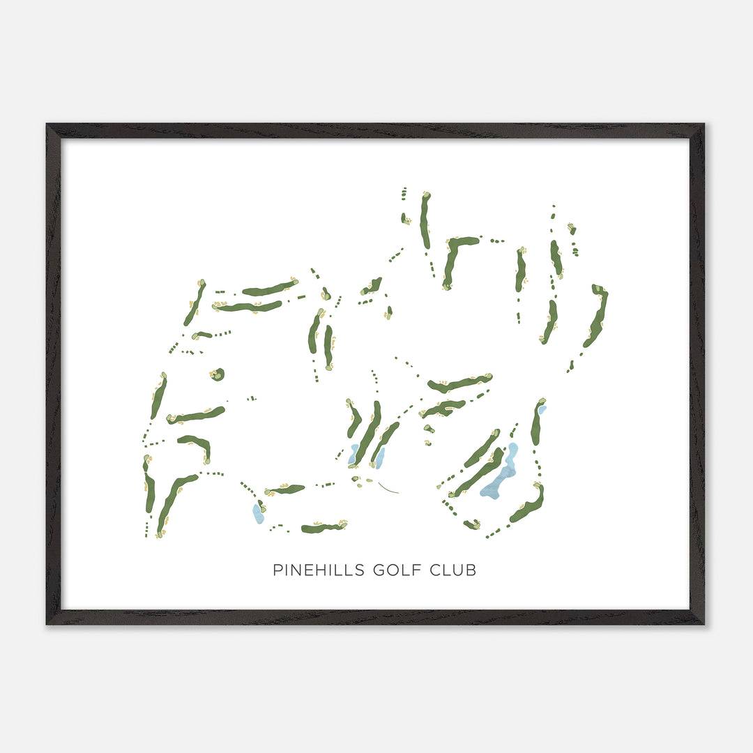 Print of Pinehills Golf Club Modern Map