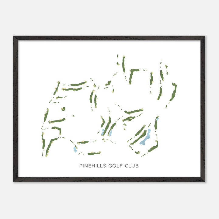 Print of Pinehills Golf Club Modern Map
