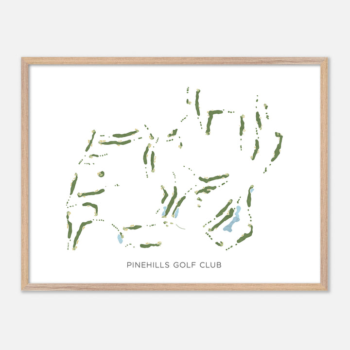 Print of Pinehills Golf Club Modern Map