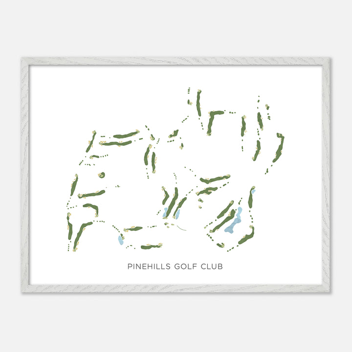 Print of Pinehills Golf Club Modern Map