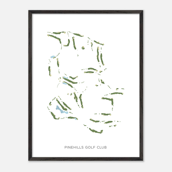 Print of Pinehills Golf Club Modern Map