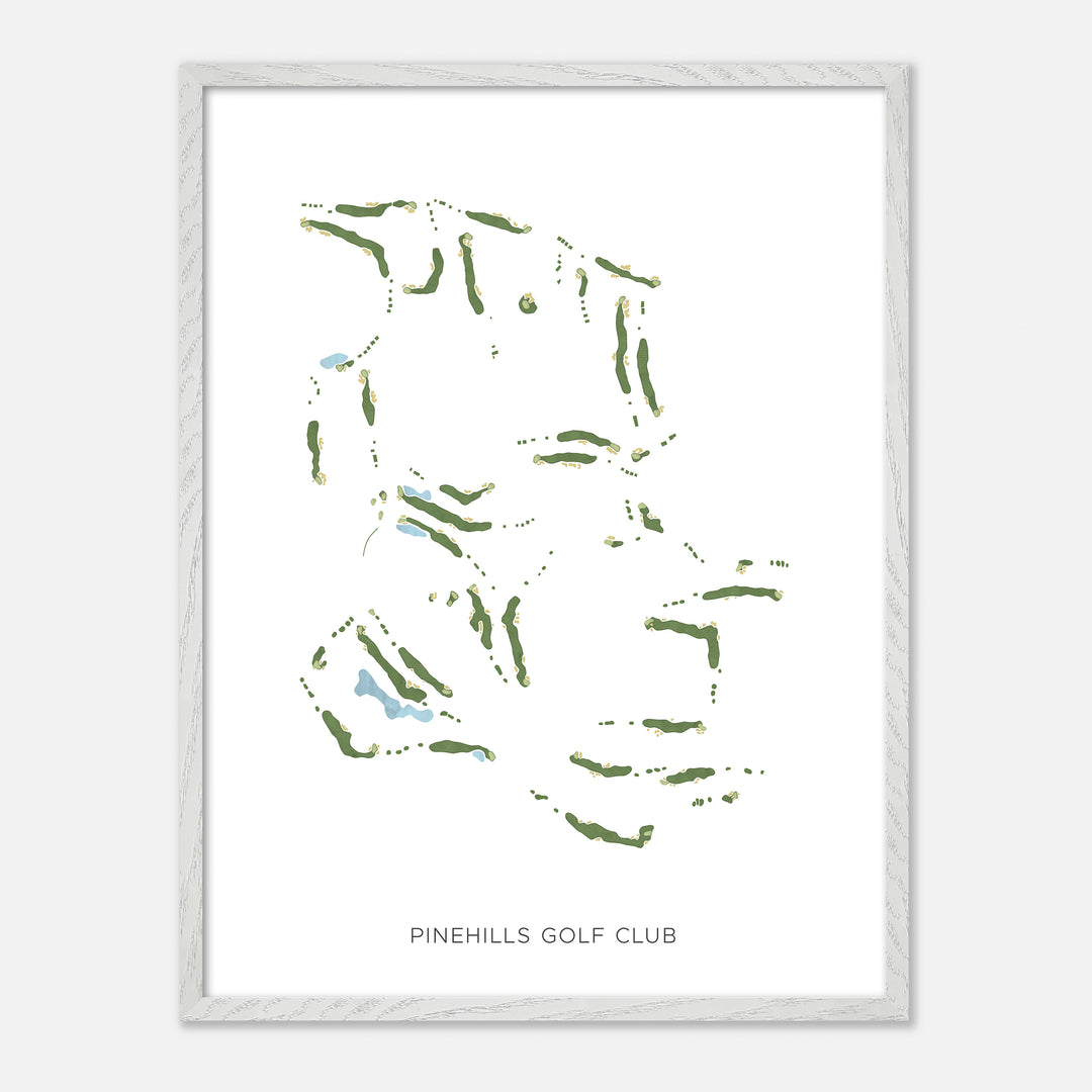 Print of Pinehills Golf Club Modern Map