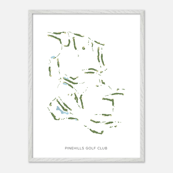 Print of Pinehills Golf Club Modern Map